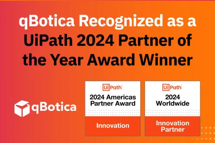 qBotica Recognized as a UiPath 2024 Partner of the Year Award Winner